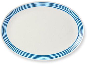 "Certified International Dockside Blue Oval Platter 16 x 12 - 16.00""L x 12.00""W x 1.25""H"