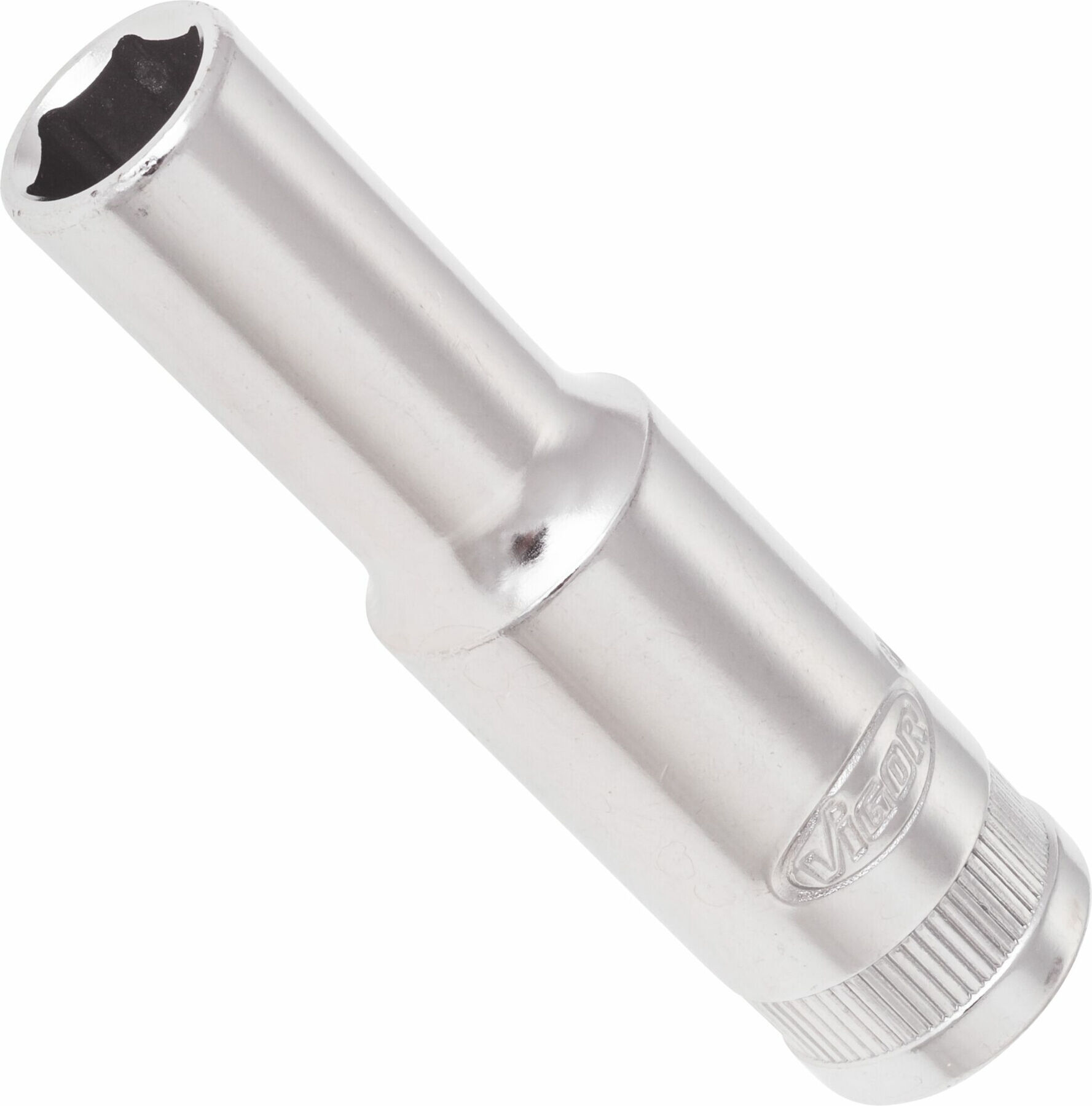 VIGOR Innenvierkant Antrieb 10 = 3/8 Zoll Steckschlüssel-Einsatz, lang Außensechskant-Profil V2017N ∙ Vierkant hohl 10 mm (3/8 Zoll) ∙ Außen-Sechskant)