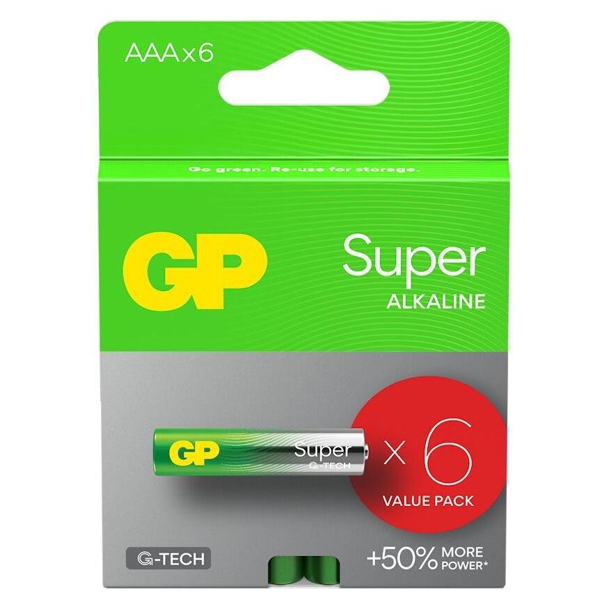 Blow Batteries Super Alkaline AAA 1.5v 6pce (6 Stk., AAA) (GPPCA24AS537)