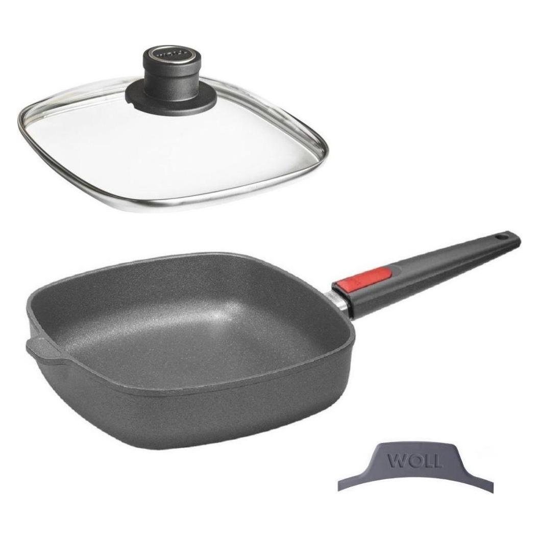 Woll Viereckpfannen Set mit Deckel (Bratpfanne, Aluminiumguss) (NTI06)