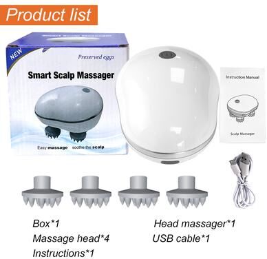 Healfit Counter Deep Tissue Electric Scalp Head Massager, Vibrating Shoulder Neck Arm Leg Relax, Kneading Cat Pet Massage with Box