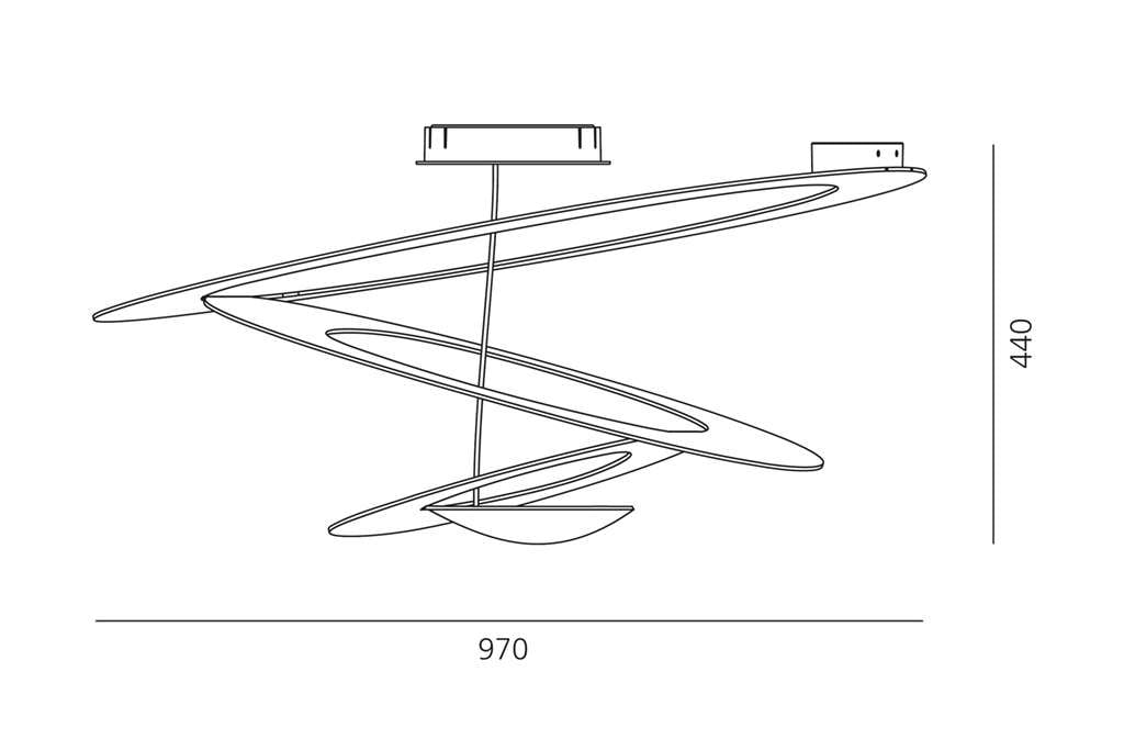 Artemide Pirce Soffitto Deckenleuchte 1242010A