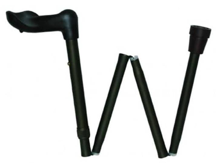 Able 2 Wandelstok Anatomisch Opvouw Zwart Links