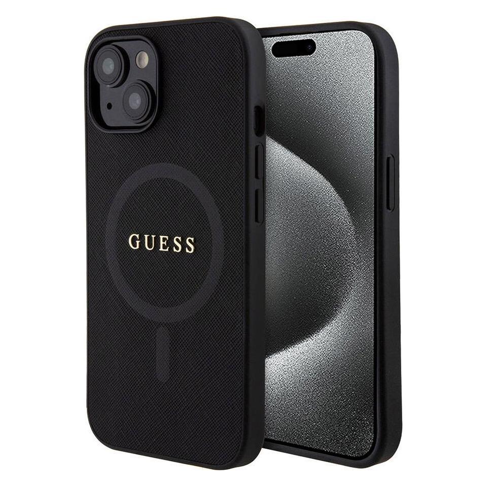 Guess GUHMP15MPSAHMCK iPhone 15 Plus 6.7" czarny/black hardcase Saffiano MagSafe (Apple iPhone 15 Plus) (GUE003226-0)