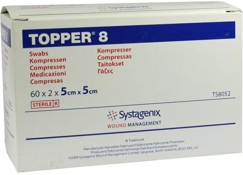 Topper 8 Kompr.steril 5x5cm