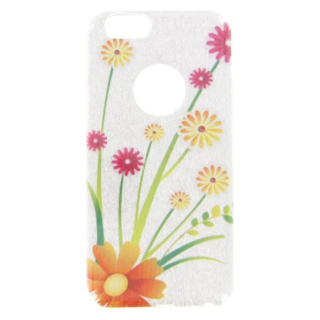 OEM Silikonhülle iPhone 6 mit Glitzer-Blumenmuster (Apple iPhone 6) (25445397)