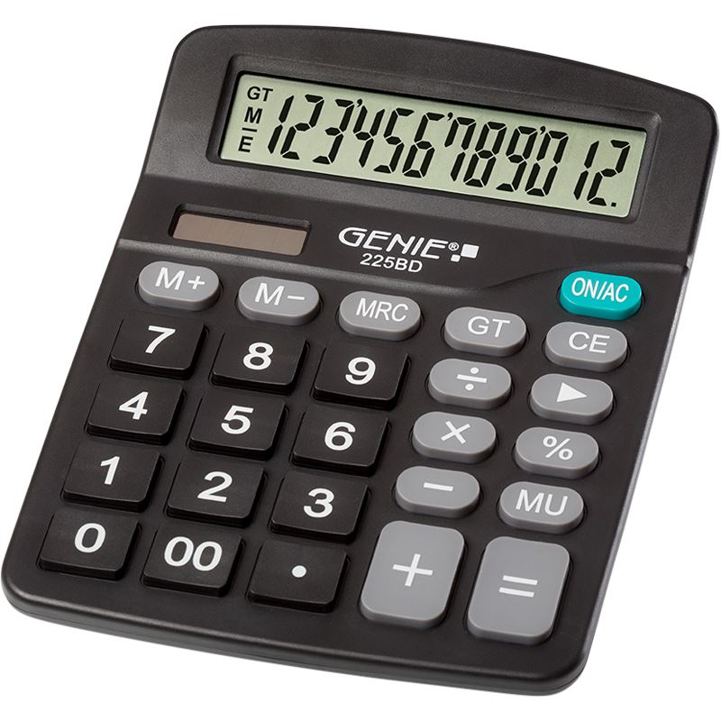 Genie Tischrechner Basic 225 BD 12-stellig