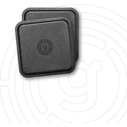 Gelmags Nano-Gel-Untersetzer 2.0 eckig 9 x 9 cm 2-teilig schwarz