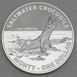 Silbermünze 1oz "Krokodil-Monty" 2016 Australian Saltwater Crocodiles (Australien)