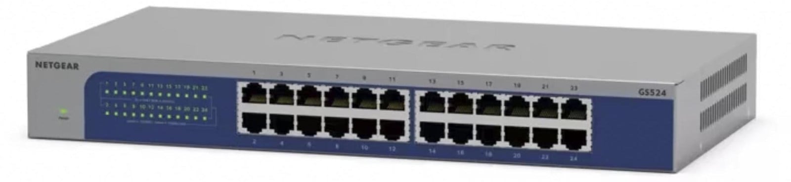 Netgear GS524-300EUS Onbeheerde Switch met 24x GE poorten