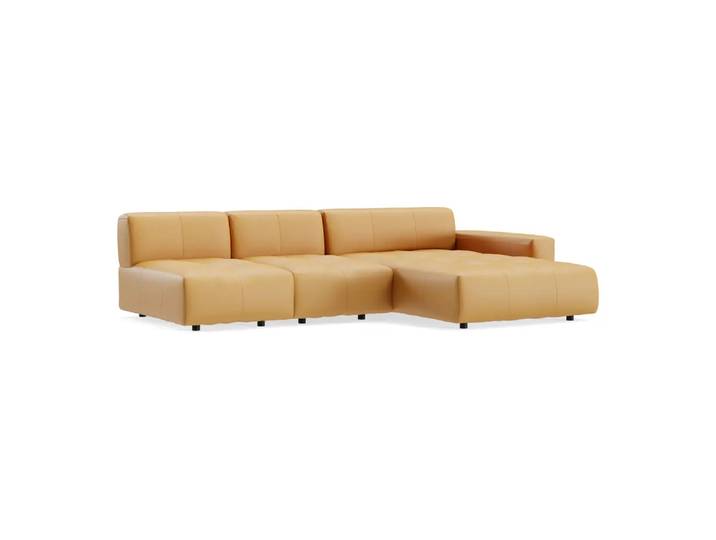 Ecksofa Pensacola 2.0, Edition, kat. j, mercury curcuma, Leder