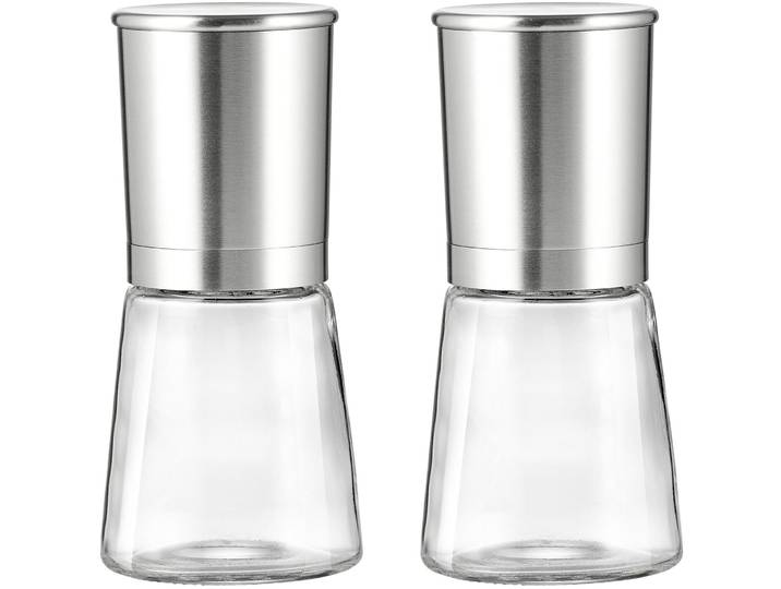 Gewürzmühle Basic transparent / chorm Set - Gewürzmühle
