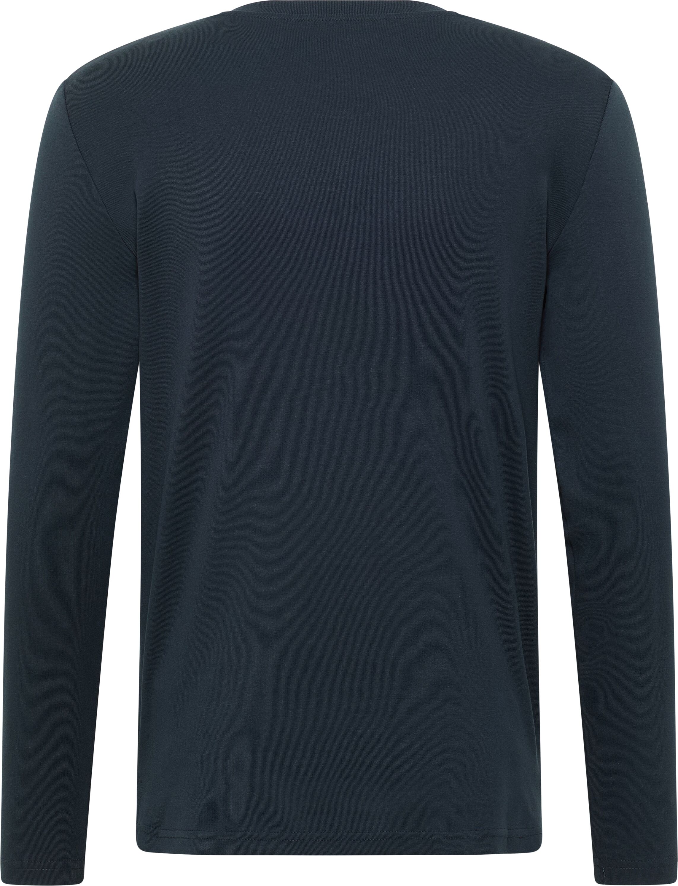 Langarmshirt MUSTANG "Style Arminto", Herren, Gr. XL, grau (carbon), Obermaterial: 100% Baumwolle, slim fit, Shirts Langarmshirt carbon XL