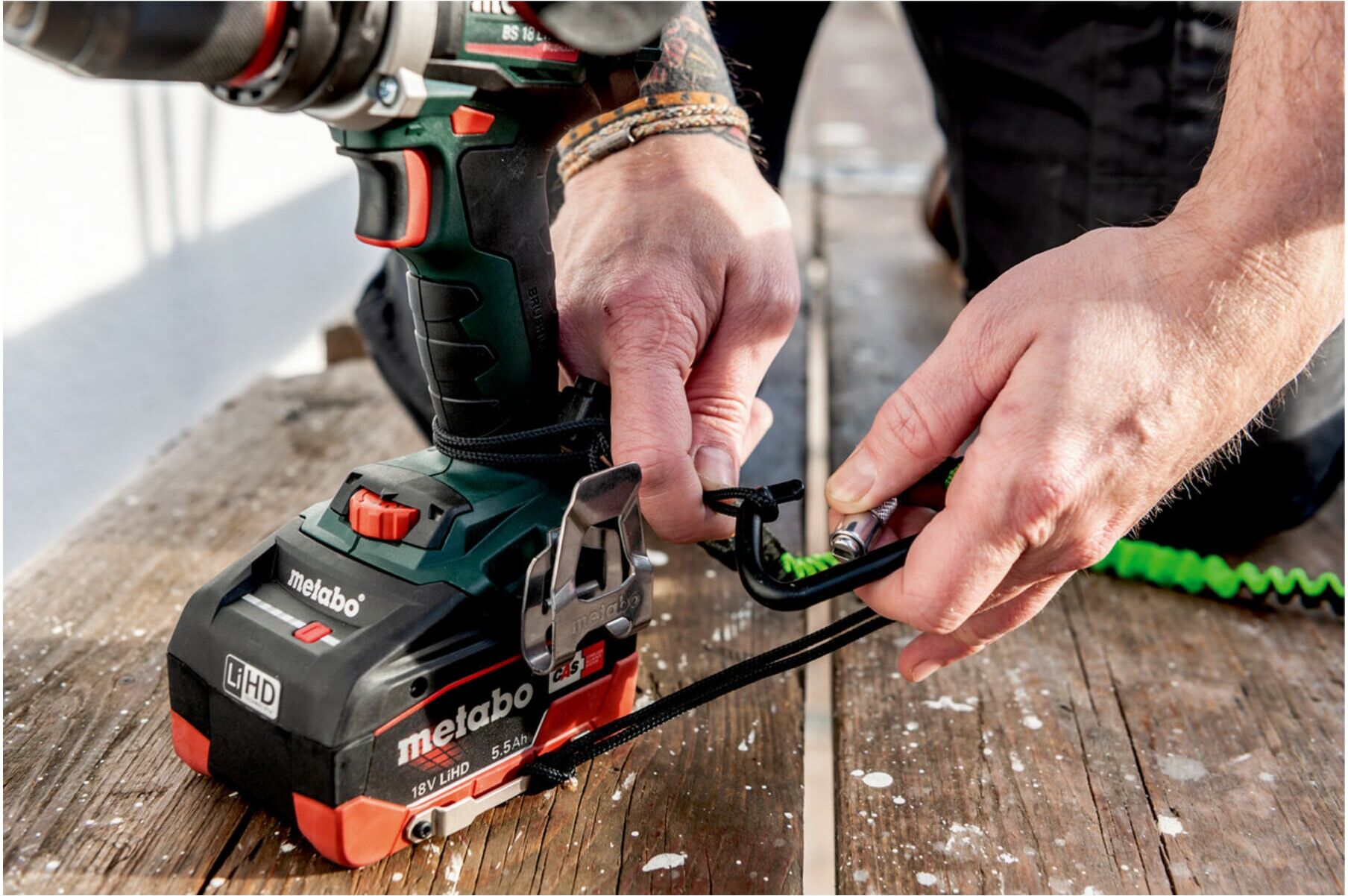 Metabo LiHD Akkupack mit Sicherungsbügel 18 V - 5,5 Ah (624990000)