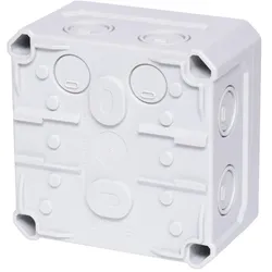 f-tronic 7340191 FR-Abzweigkasten 110x110x67mm, Ausbrechöffnungen IP66, PS, grau, NFK11gr