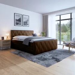 Boxspringbett Porto ca. 180x200 cm Braun