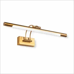 Papuq LED-Wandleuchte 8W 850lm, warmweiß 3000K, schwenk- und drehbar, 50cm, Ausführung Antik-Bronze, ideal für Bilder und Spiegel.
