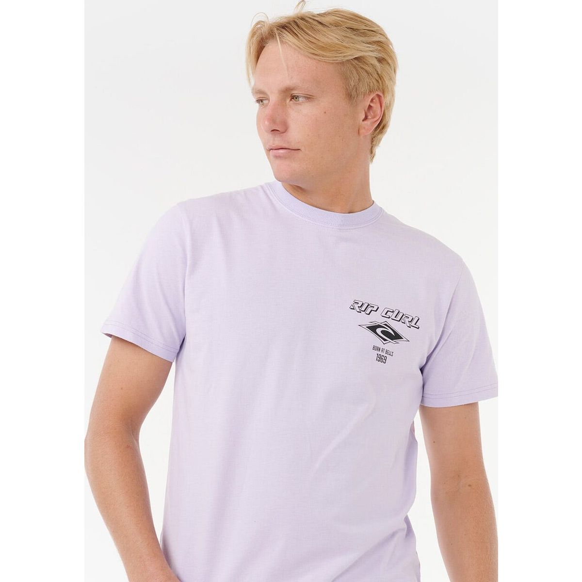 RipCurl Fade OUT Icon Tee iced lavender (2362) XS 0CAMTE_2362_XS