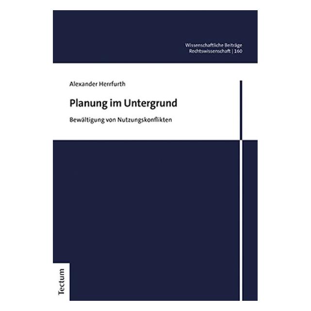 Tectum Planung im Untergrund (Deutsch, Softcover, Alexander Herrfurth) (56203617)