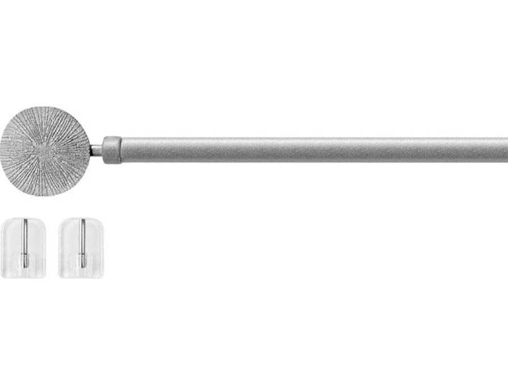 Scheibenstange GOOD LIFE Kreis Gr. 1, silber (silberfarben), Ø:10mm, Kunststoff, Metall, Gardinenstangen, Scheibenstange