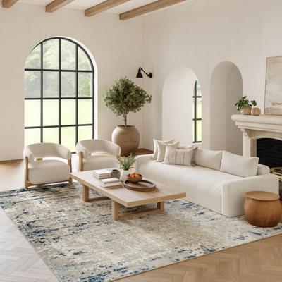 Nourison Concerto Modern Abstract Distressed Area Rug.