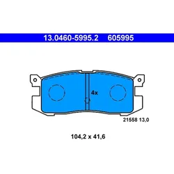 Bremsbelagsatz Scheibenbremse ATE 13.0460-5995.2 für Ford Usa Probe I