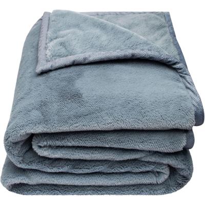 Wohndecke ZOEPPRITZ1828 "The Blanket, extra weiche Kuscheldecke, schlichtes Design", blau (denim), B:150cm L:200cm, Polyester, Wohndecken, Wohndecke, Extra weiche Decke aus recyceltem Polyester