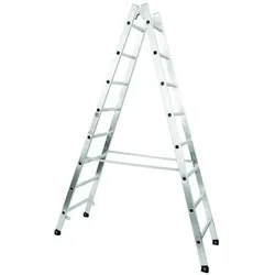Munk, Leiter + Gerüst, Sprossen-Stehleiter 2x12 Sprossen (Stehleiter, 351 cm)