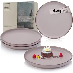 Sänger Geschirr Dessertteller Set Bombay Basalt, Teller, Violett