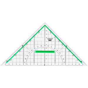 M+R Geodreieck 723250000, 25 cm Hypotenuse, mit abnehmbarem Griff
