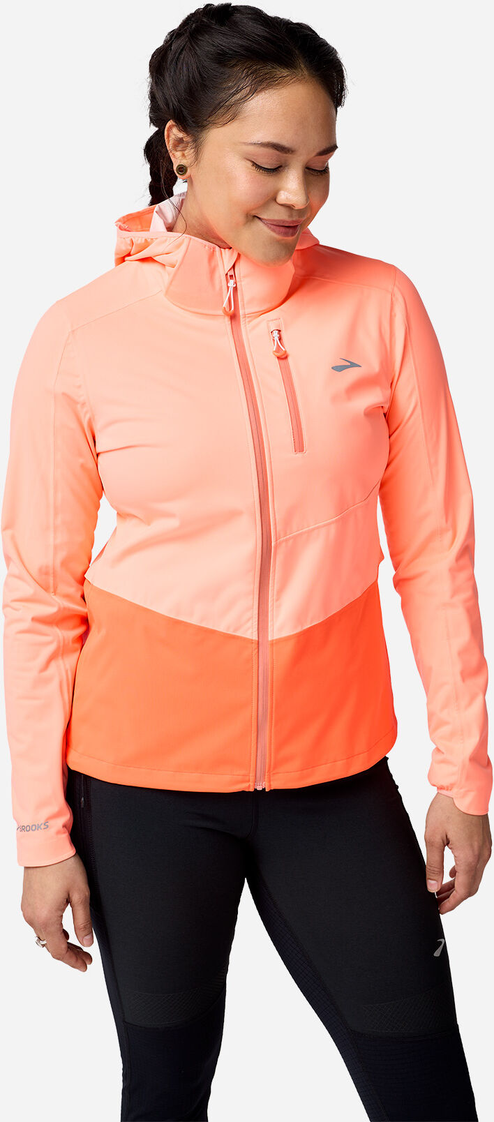 Brooks High Point W - Giacca Running - Donna - Arancione L