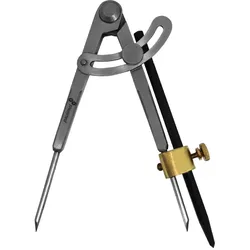 Anreißzirkel 150 mm mit Bleistifthalter und Anreißnadel