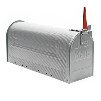 Helloshop26 - Amerikanischer Briefkasten freistehend silberfarben US-Briefkasten 16_0000085