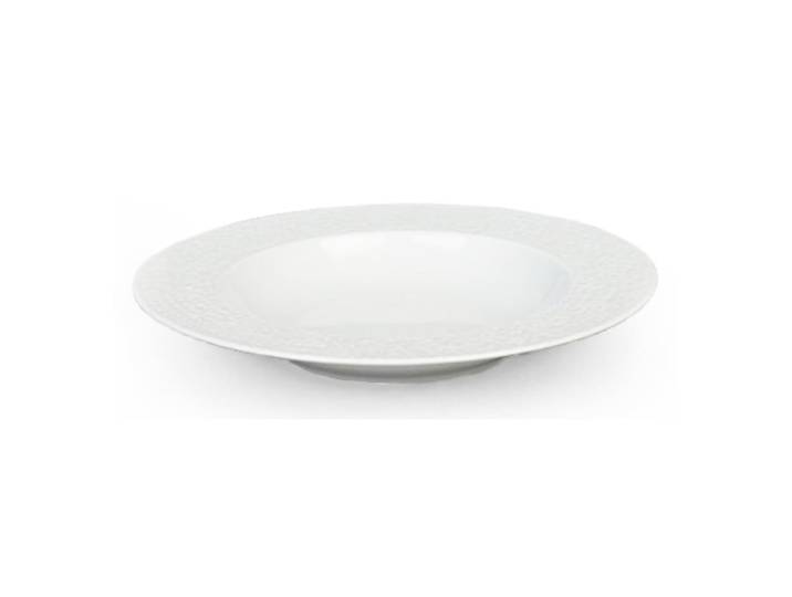 Assiette creuse en porcelaine blanc
