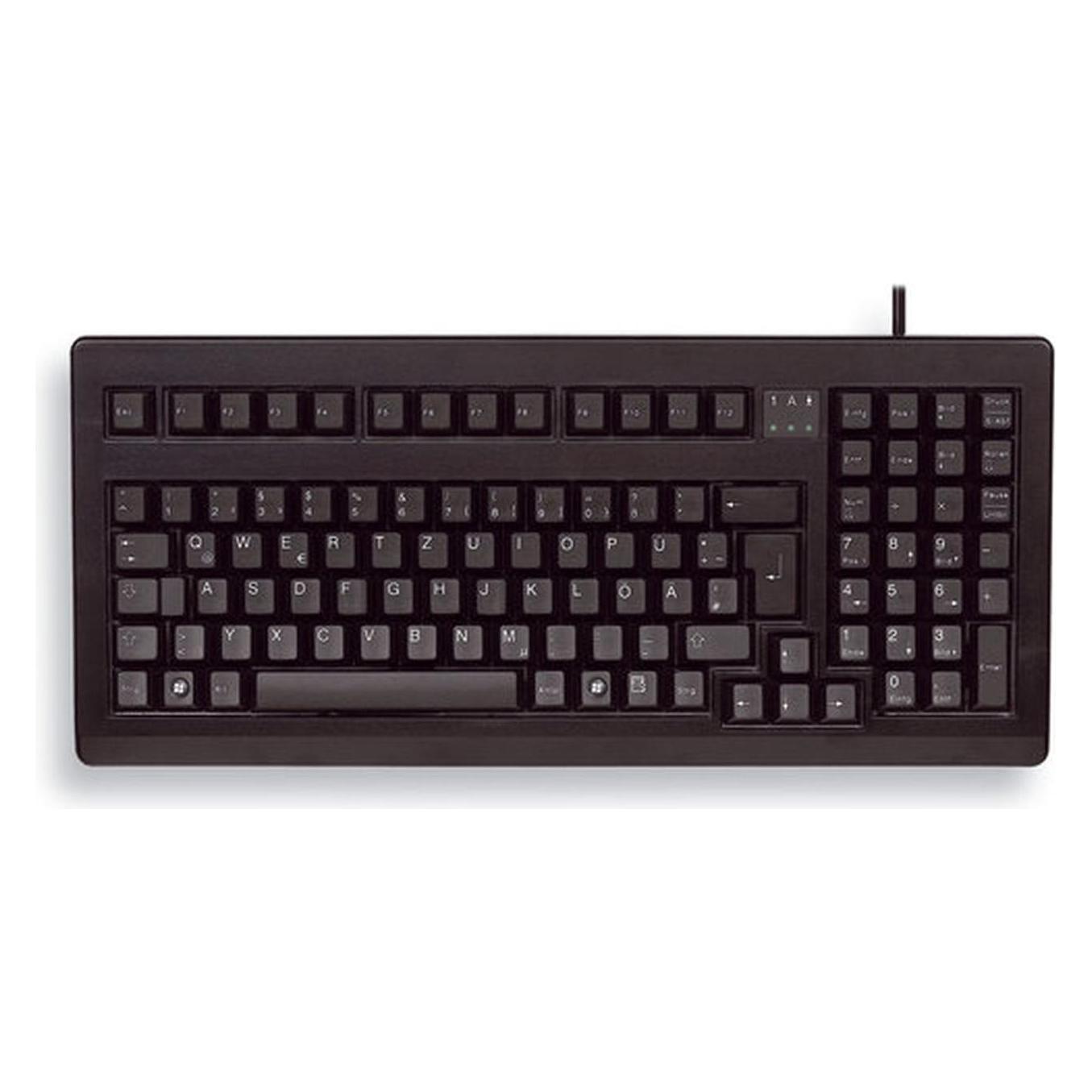 Cherry G80-1800, 19" Small Tastatur, Schwarz (DE, Kabelgebunden) (G80-1800LPCDE-2)