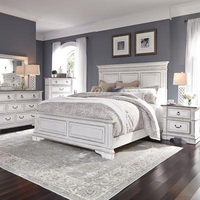 Liberty Furniture Abbey Park Panel Bed, Dresser & Mirror, Chest, Nightstand - California King, King, Queen