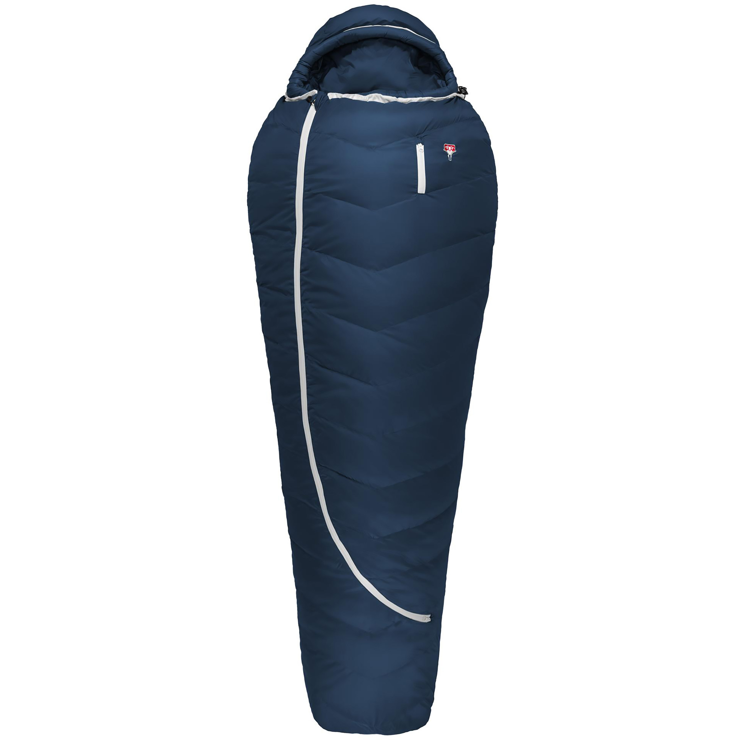 Grüezi Bag DownWool Summer Light 2.0 Schlafsack Daunenschlafsäcke blau Größe max. 185cm Camping