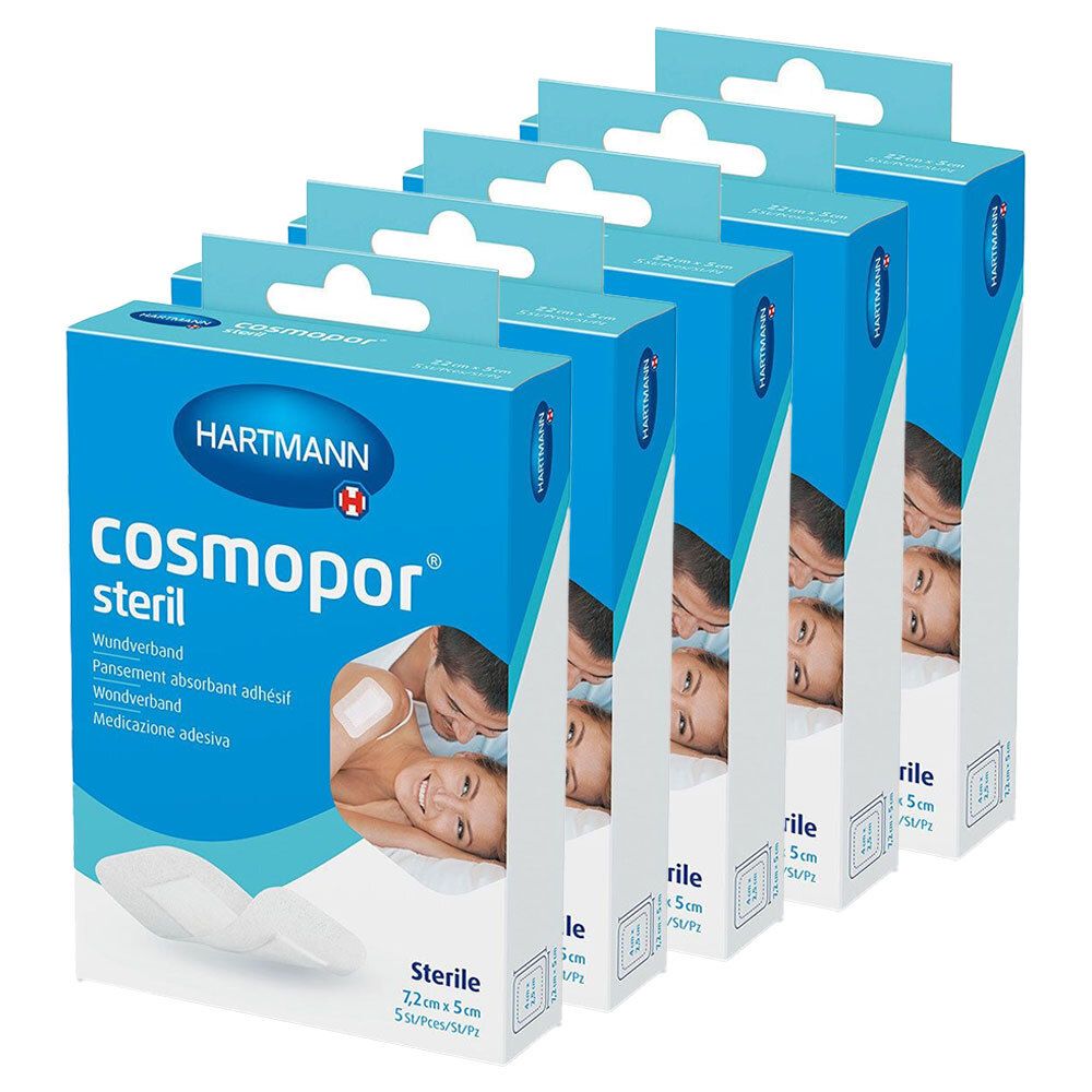 Cosmopor steril Wundverband 5x7,2 cm OTC 5x 5x5 St Pflaster