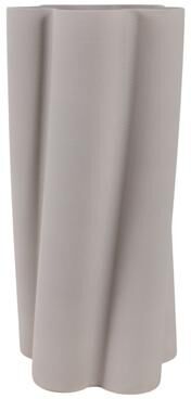 Sagebrook Home Porcelain Vase Sculptural Vertical Wave Design with Curved Silhouette