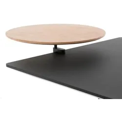 APTO Round Table Bamboo Ablageboard, Bambus mit Tischklemme olivgrün