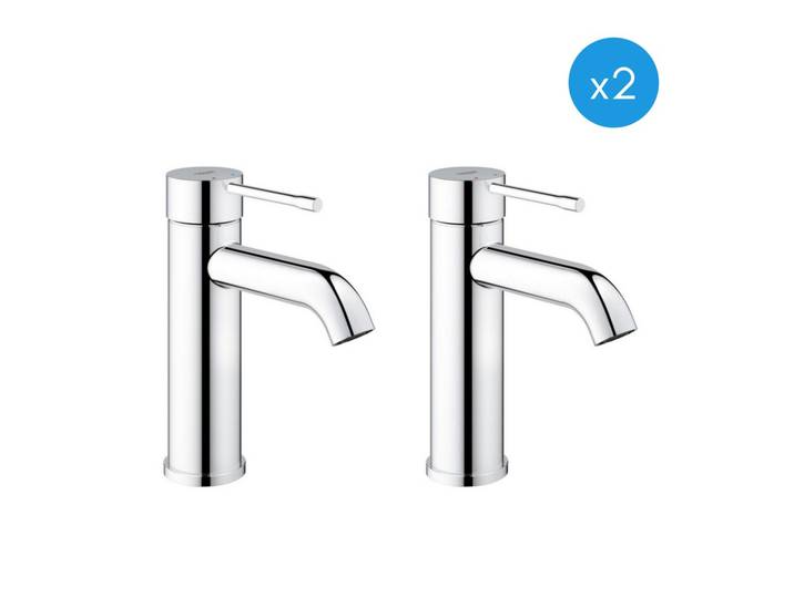 Essence Nouveau - Lot de 2 mitigeurs de lavabo chrome (23590001-DUO)