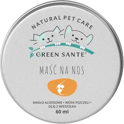 GREEN SANTE Natürliche regenerierende und schützende Nasensalbe für Hunde und Katzen 60 ml