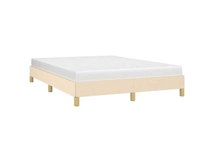 NOUVEAU Grand lit adulte - Cadre de lit - COCO - sans matelas - 2 personnes - crème 160x200 cm tissu _00xlj23x
