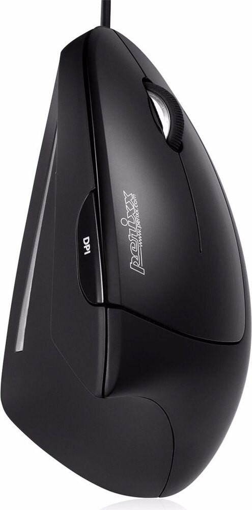Perixx PERIMICE-513 Optische Muis voor Rechtshandigen, USB Type-A, 1600 DPI, Zwart