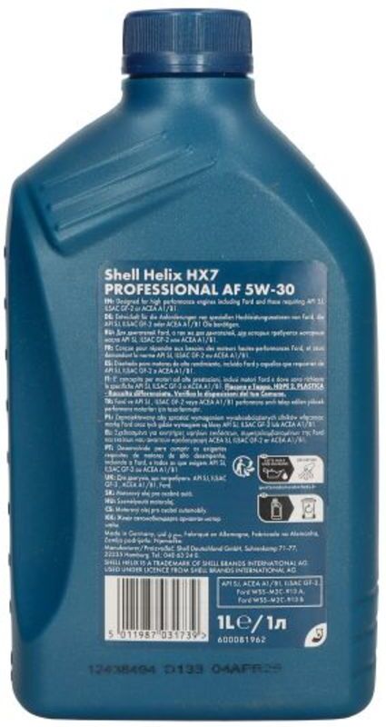 Motoröl SHELL Helix 5W30 1L