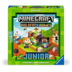Ravensburger Spiel - Minecraft Builders & Biomes Junior – Kooperatives Kinderspiel ab 5 Jahren für 2-4 Personen
