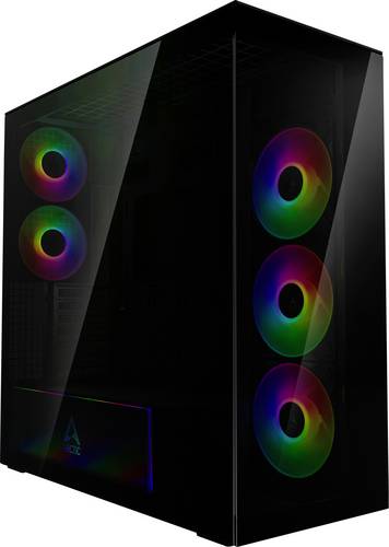 Arctic Xtender Midi-Tower PC-Gehäuse, Gaming-Gehäuse Schwarz