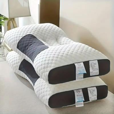 Cozy Casa Charm Cervical Orthopedic Neck Pillow, Soybean Fiber Massage SPA Pillow For Sleep & Neck Protection 48x74x6cm