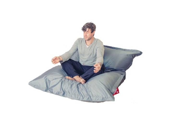 QSack Outdoor Sitzsack XXL, Toxproof Mikroperlen, schadstoffgeprüft, 140x180 cm (Dunkelgrau)