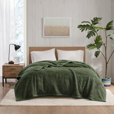 Woolrich Burlington Berber Cozy Soft Blanket with Velvet binding